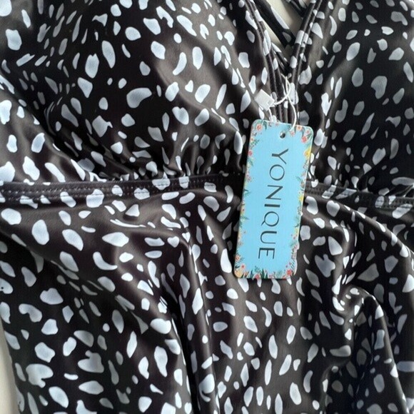 Yonique Tankini Tops for Women No Bottom Flowy Bathing Suit V Neck Swim Top S. - Picture 9 of 11